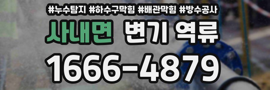 사내면 변기 역류