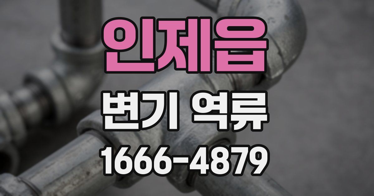 인제읍 변기 역류