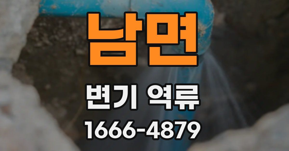 남면 변기 역류