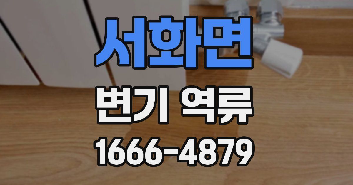 서화면 변기 역류