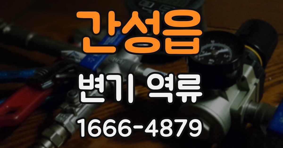 간성읍 변기 역류