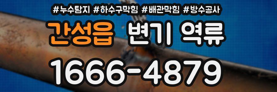 간성읍 변기 역류