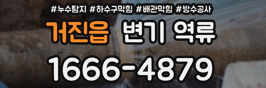 거진읍 변기 역류