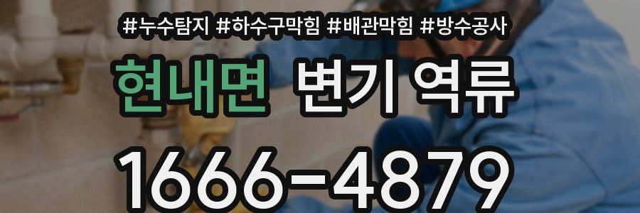 현내면 변기 역류