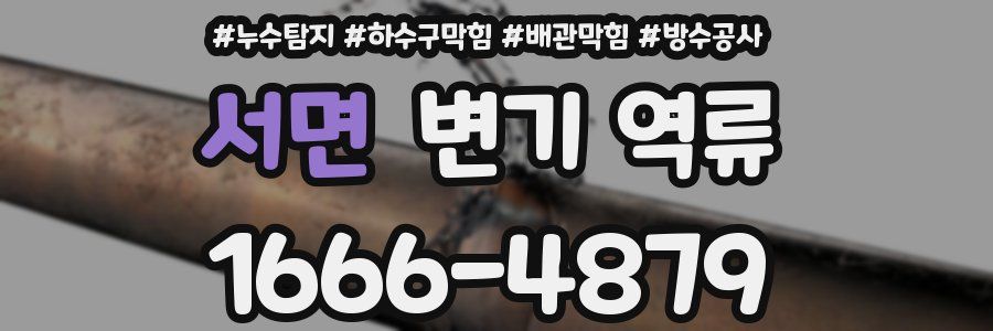 서면 변기 역류