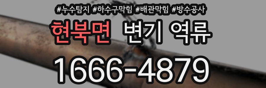 현북면 변기 역류