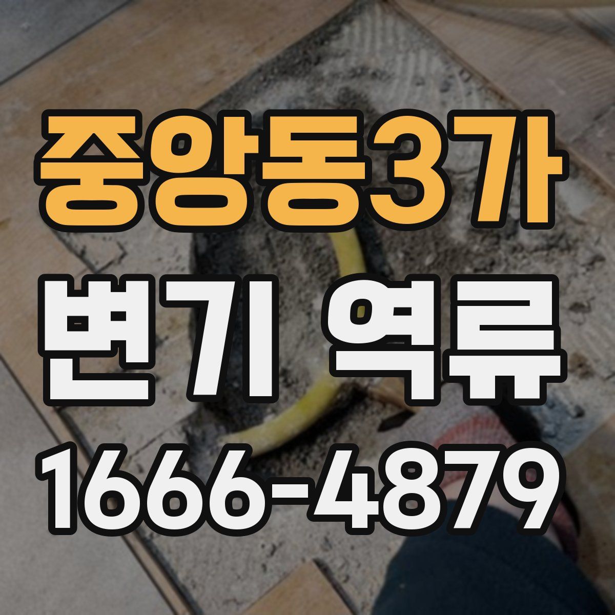 중앙동3가 변기 역류