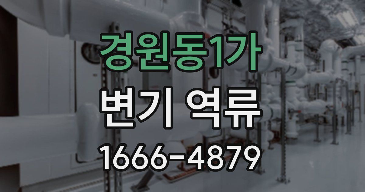 경원동1가 변기 역류