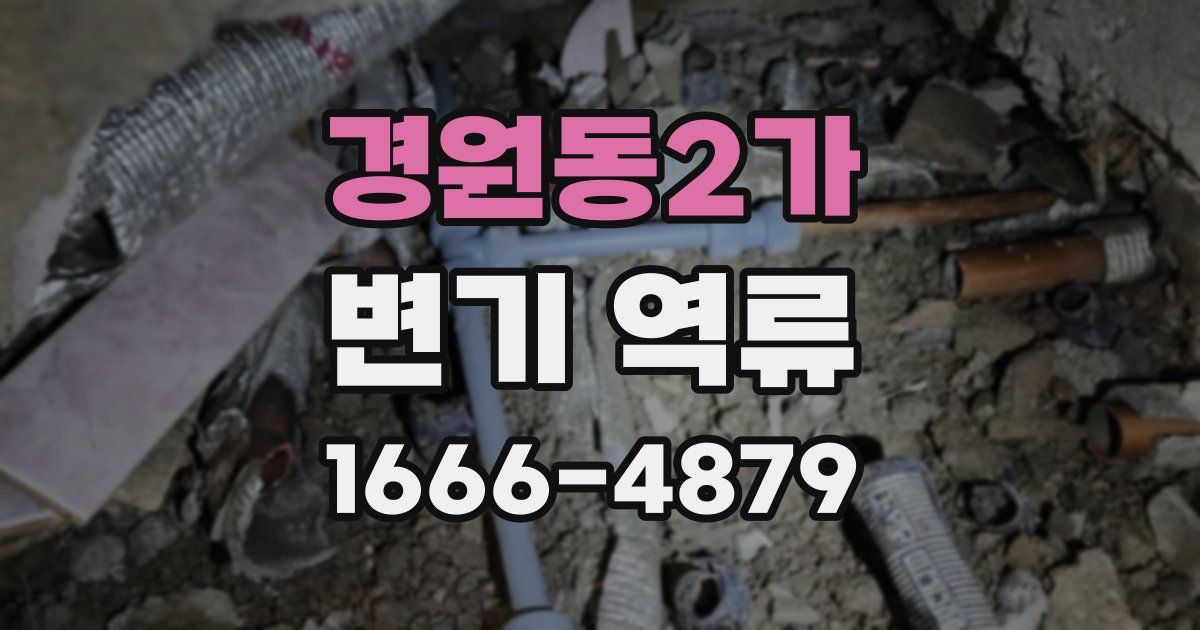 경원동2가 변기 역류