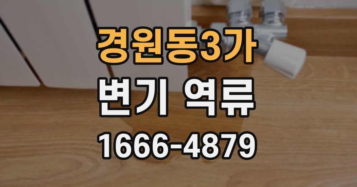 경원동3가 변기 역류