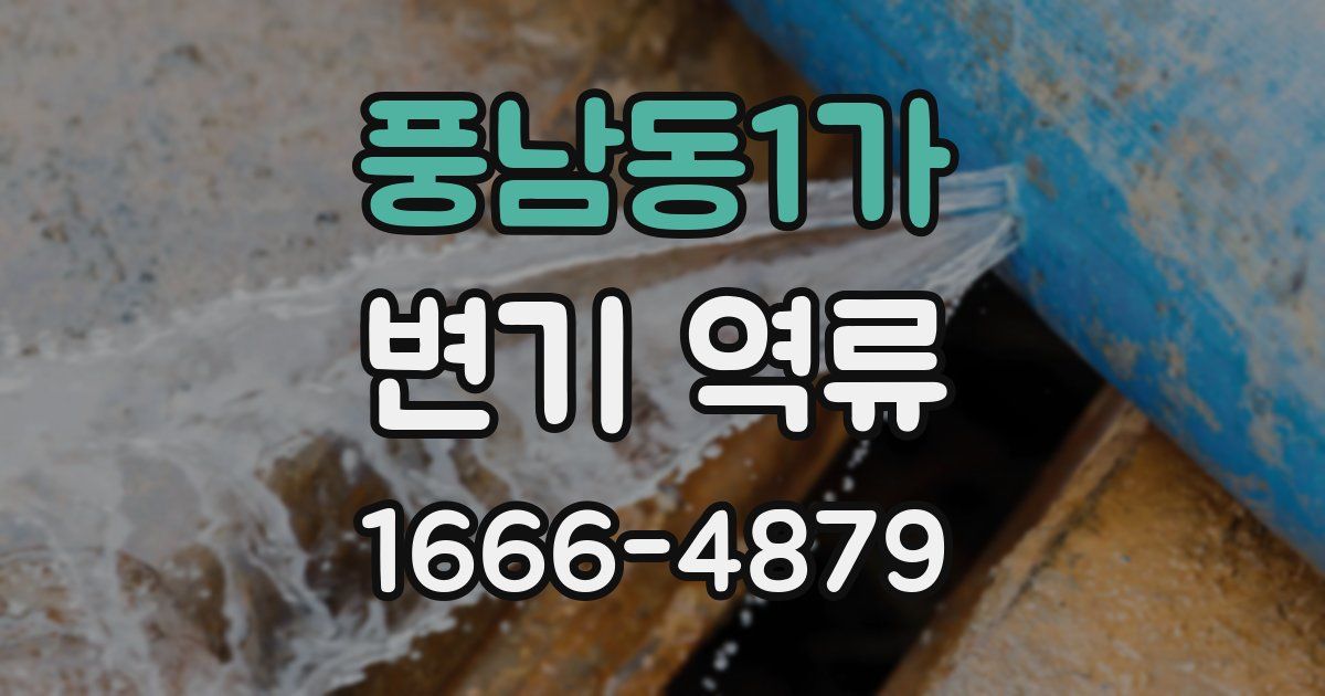 풍남동1가 변기 역류
