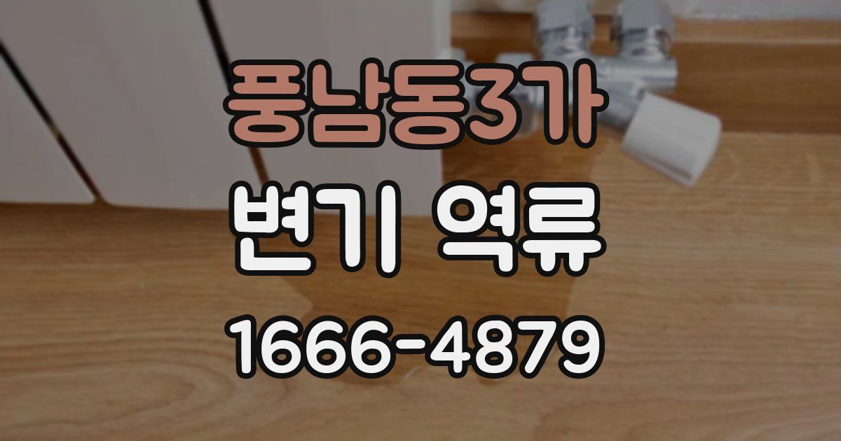 풍남동3가 변기 역류