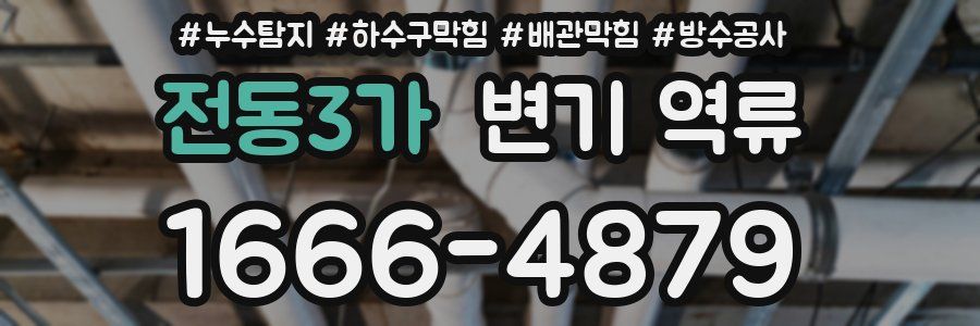전동3가 변기 역류