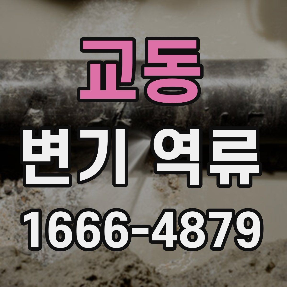 교동 변기 역류 발생 시 자가 점검 방법