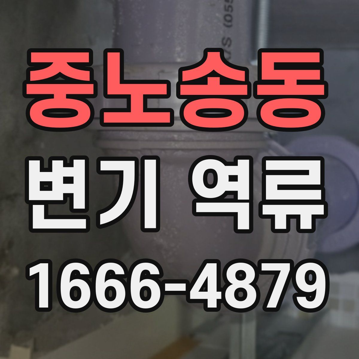 중노송동 변기 역류