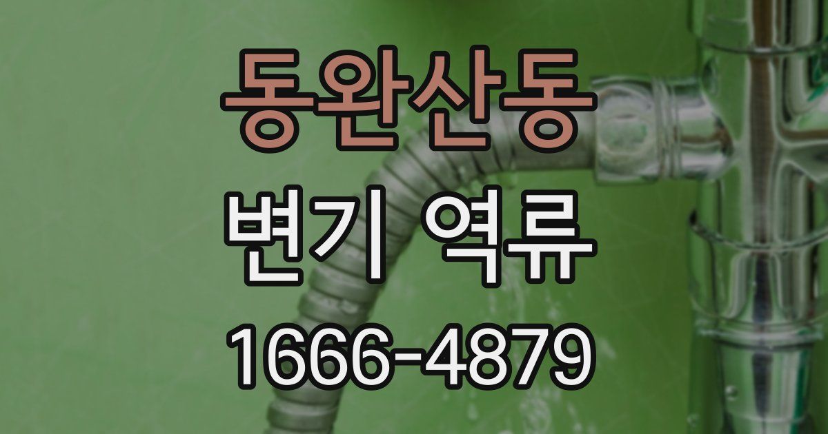동완산동 변기 역류