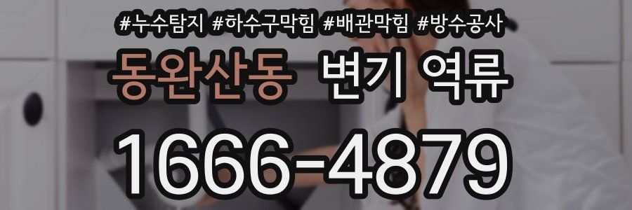 동완산동 변기 역류