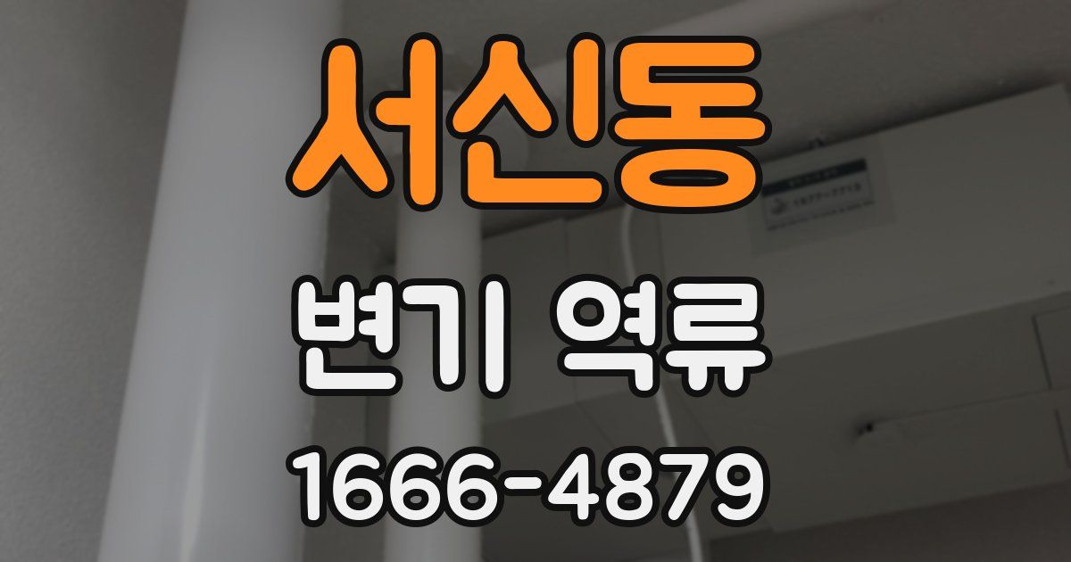 서신동 변기 역류