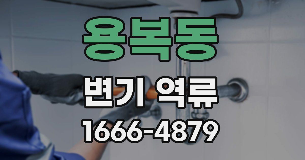 용복동 변기 역류