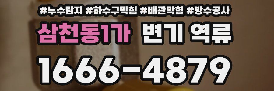 삼천동1가 변기 역류