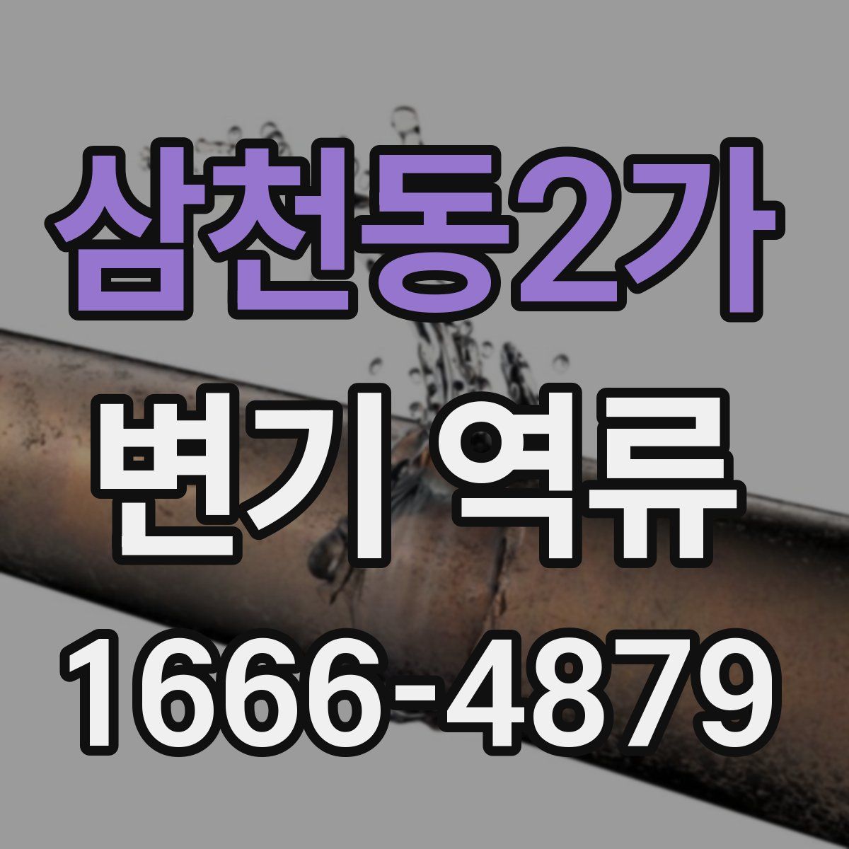 삼천동2가 변기 역류