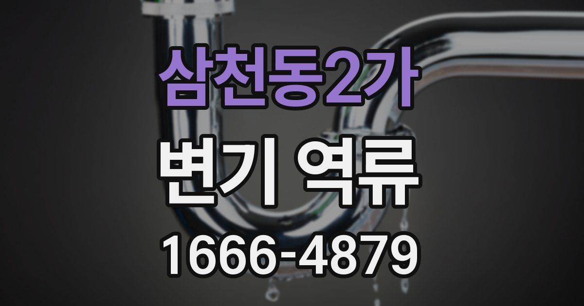 삼천동2가 변기 역류