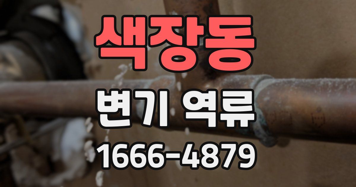 색장동 변기 역류