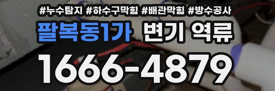 팔복동1가 변기 역류