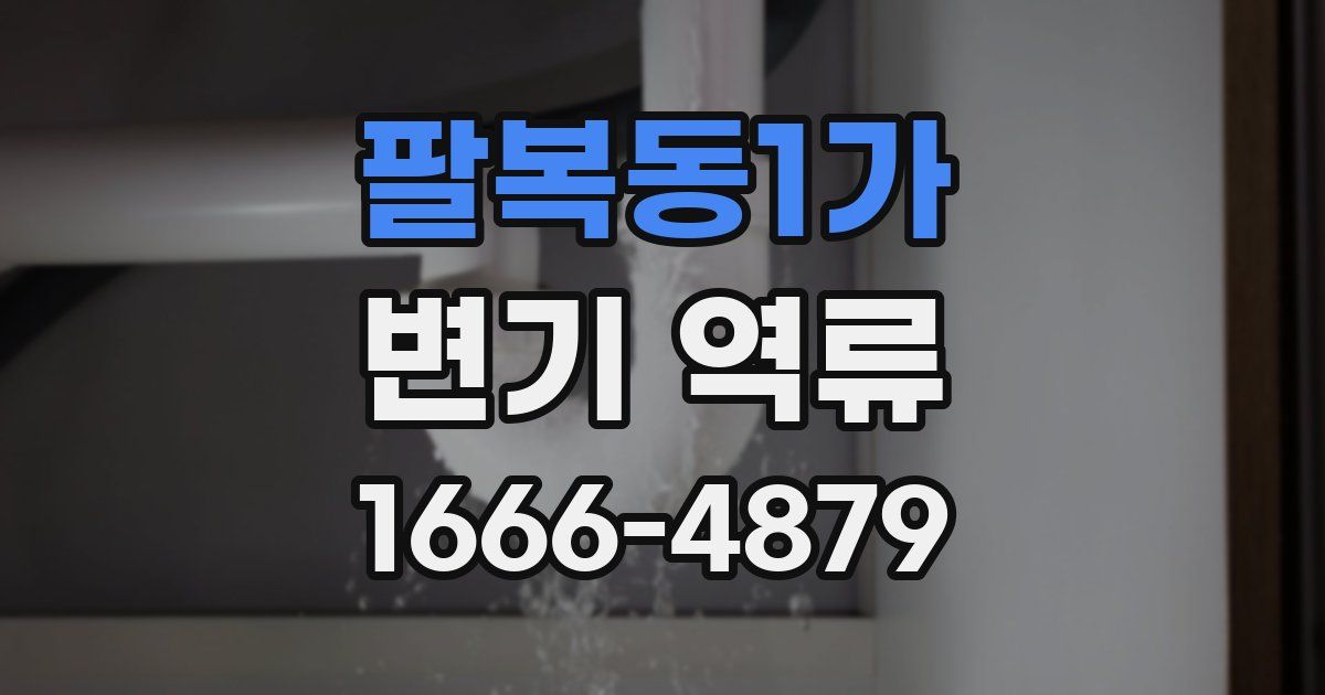 팔복동1가 변기 역류