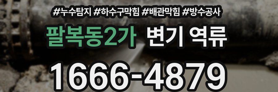 팔복동2가 변기 역류