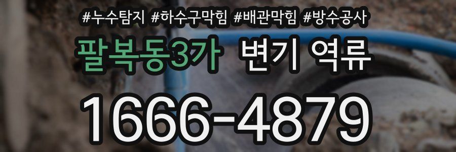 팔복동3가 변기 역류