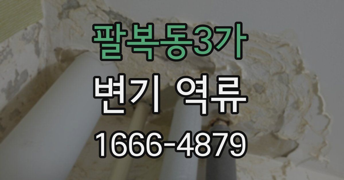 팔복동3가 변기 역류