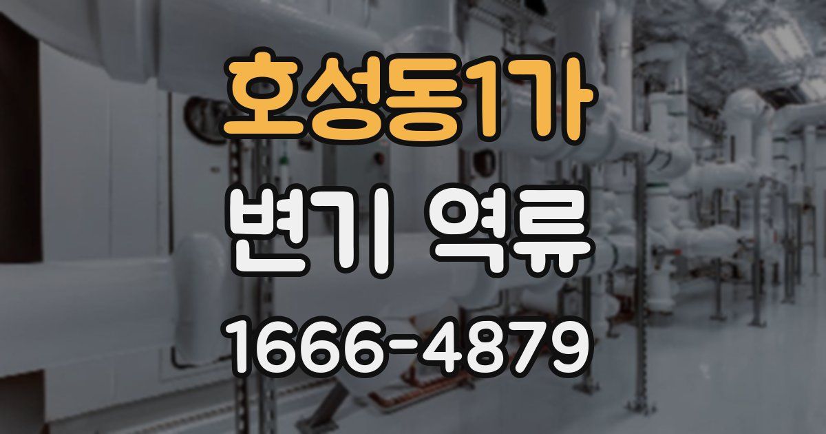 호성동1가 변기 역류