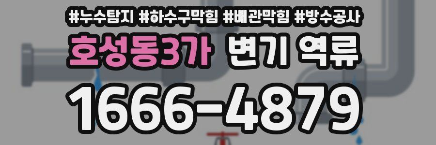 호성동3가 변기 역류