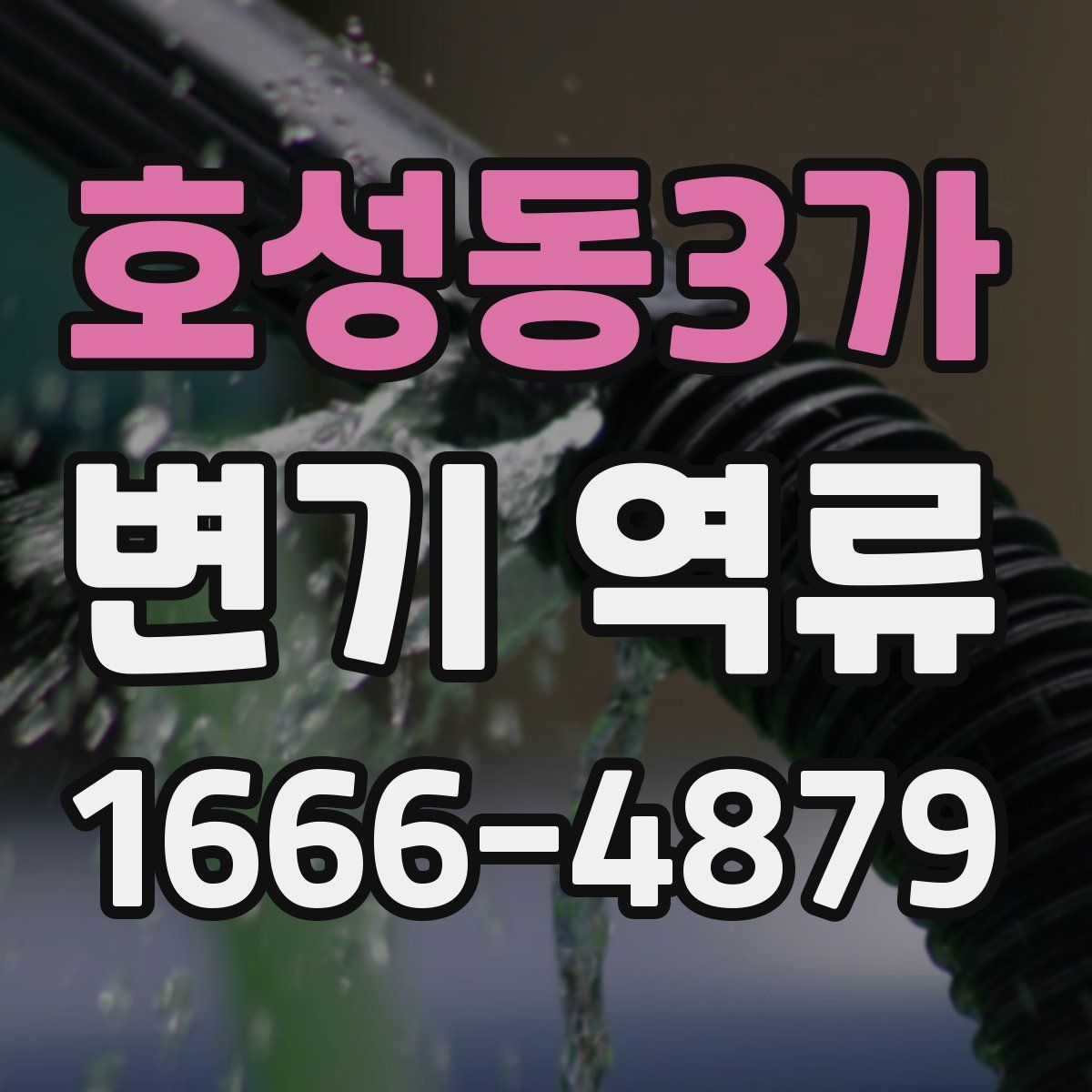 호성동3가 변기 역류