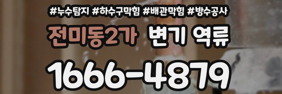 전미동2가 변기 역류