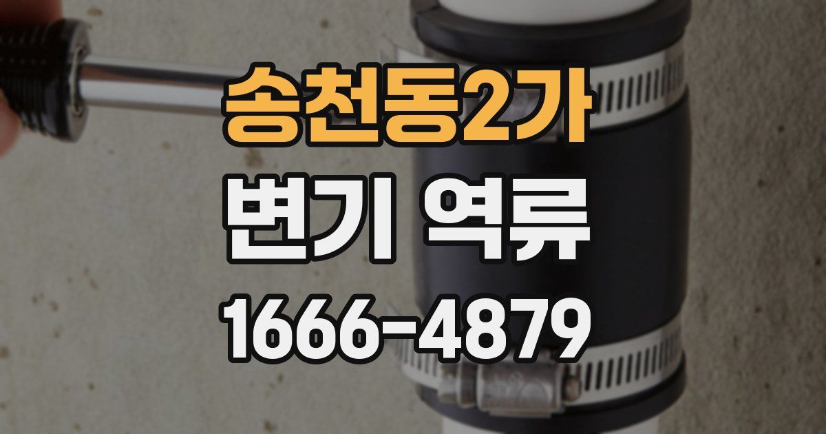 송천동2가 변기 역류