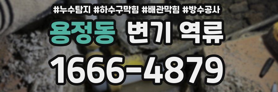 용정동 변기 역류