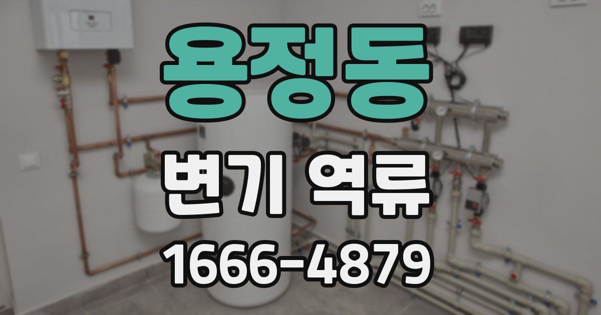용정동 변기 역류