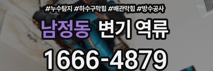 남정동 변기 역류
