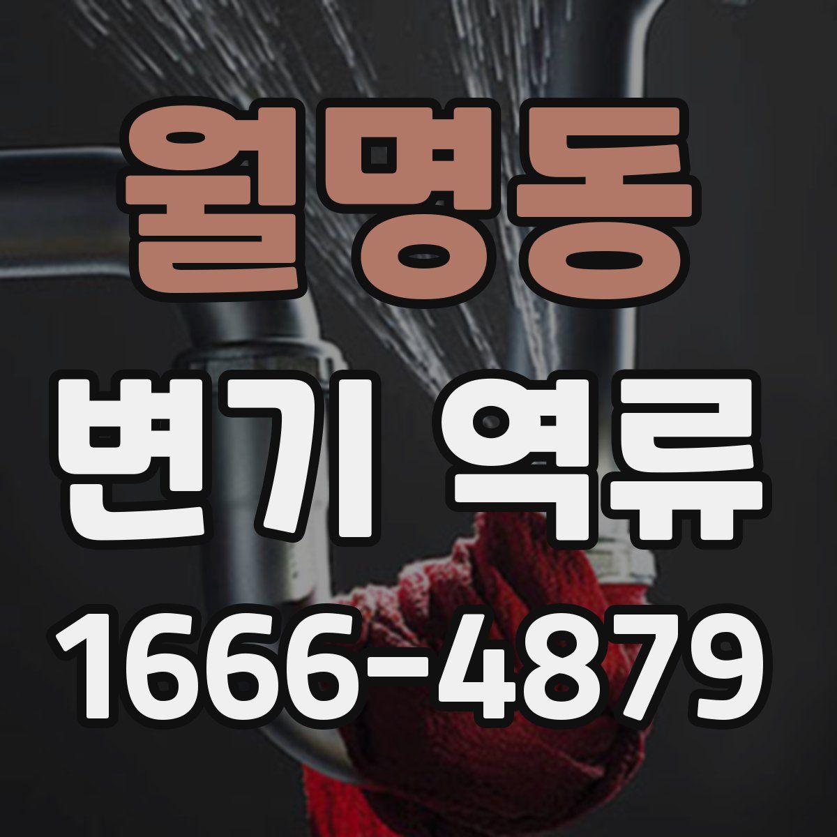 월명동 변기 역류