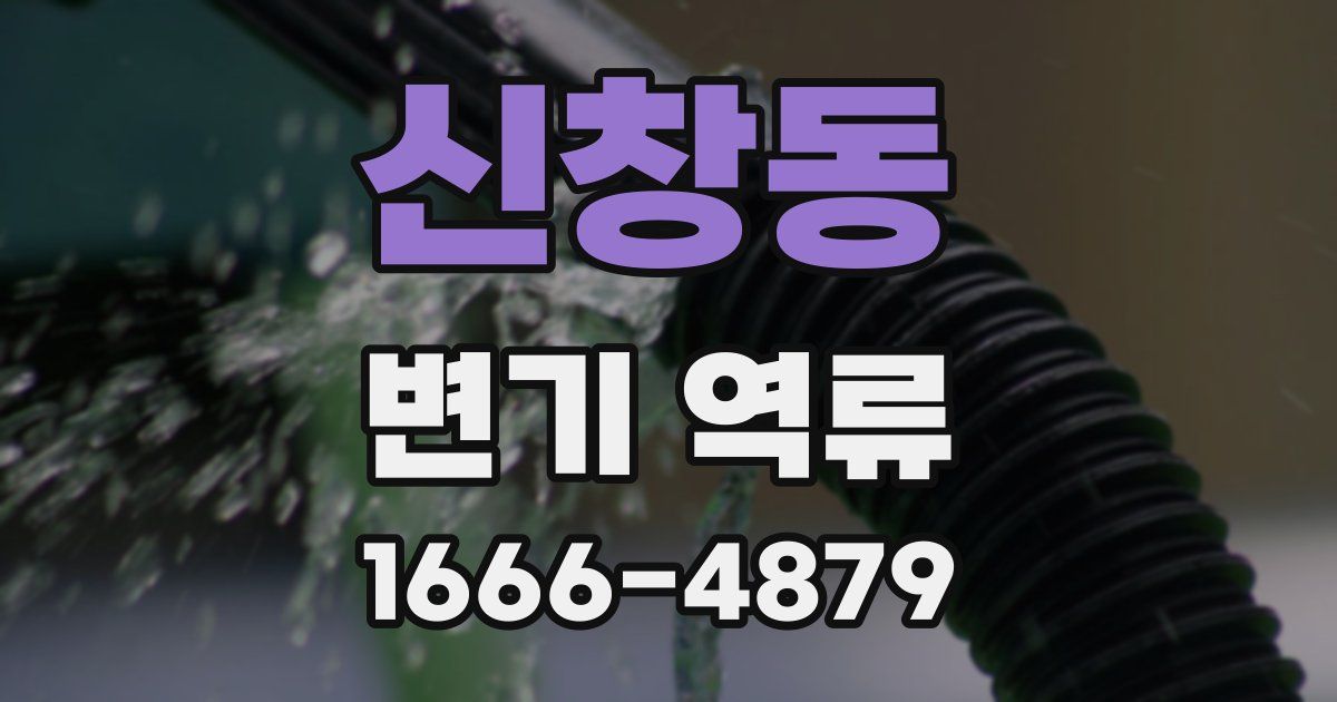 신창동 변기 역류