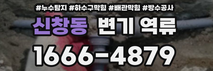 신창동 변기 역류