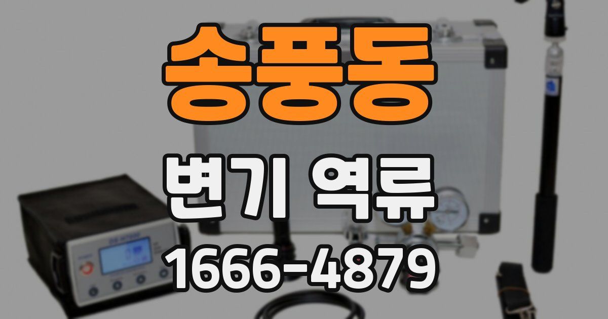송풍동 변기 역류