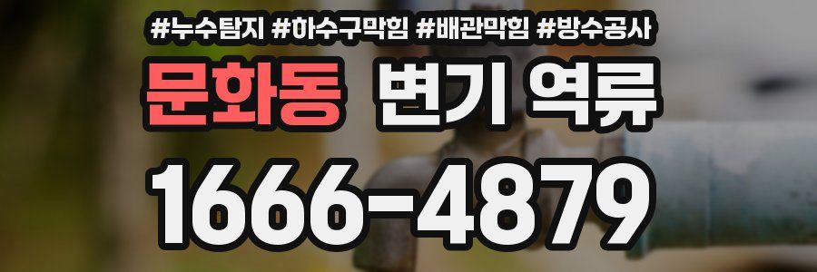 문화동 변기 역류