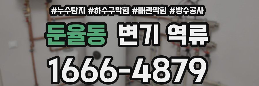 둔율동 변기 역류