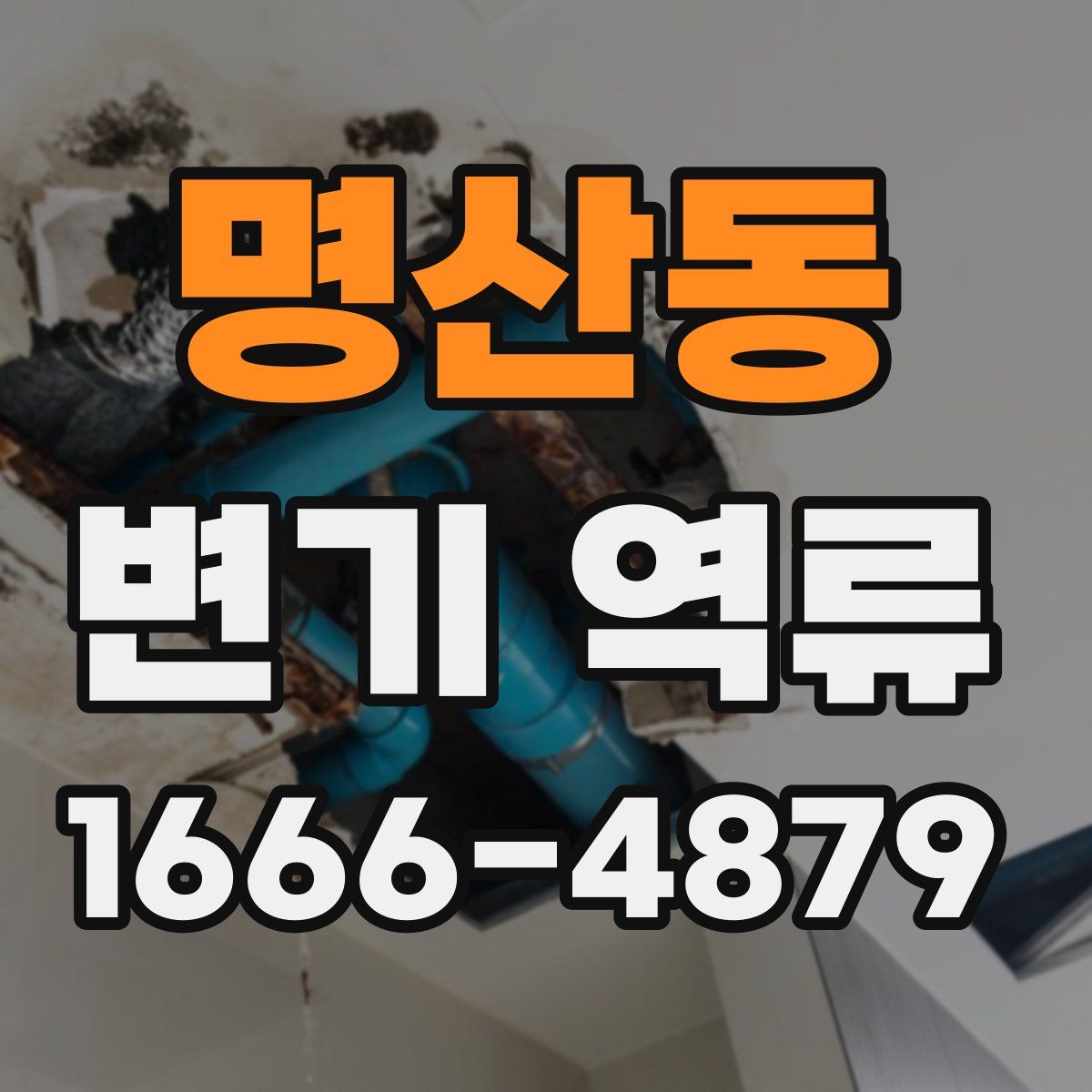 명산동 변기 역류