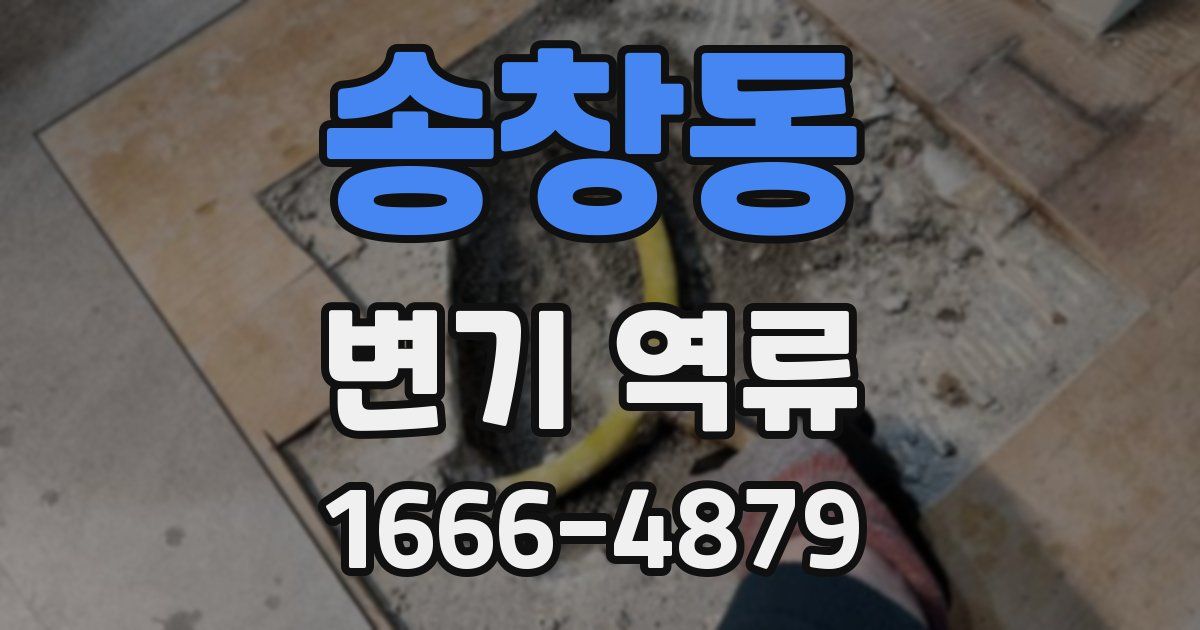 송창동 변기 역류