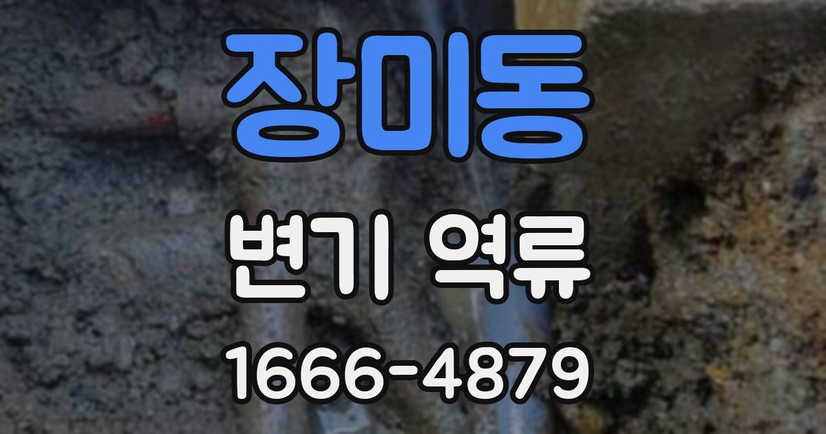 장미동 변기 역류