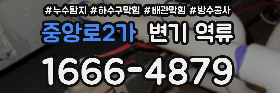 중앙로2가 변기 역류